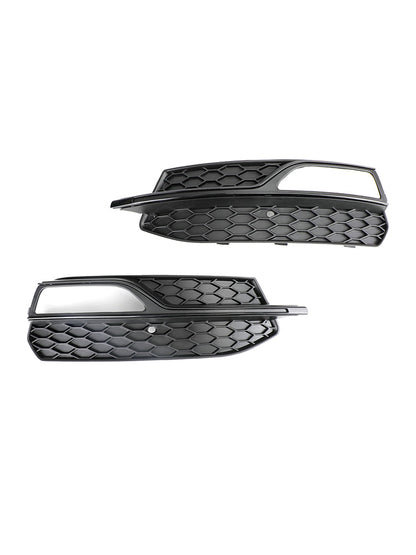 2013-2017 Audi S3 Lower Bumper Fog Light Cover Grille — Pair (8V3807681G / 8V3807682G)