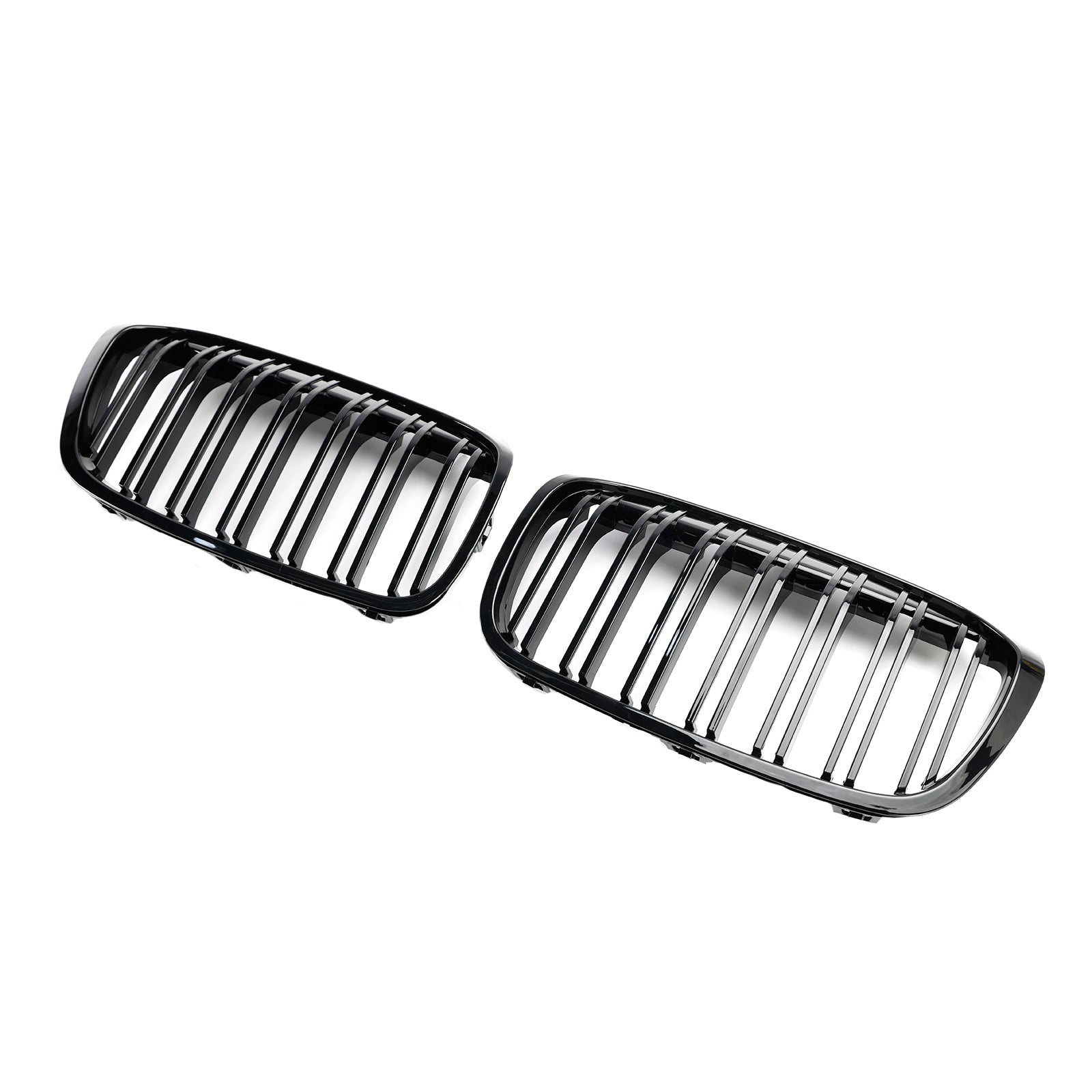 2018-2021 BMW 2 Series F45 F46 Gloss Black Front Kidney Grille — Pair