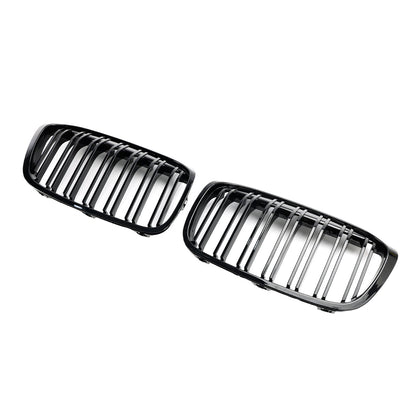 2018-2021 BMW 2 Series F45 F46 Gloss Black Front Kidney Grille — Pair