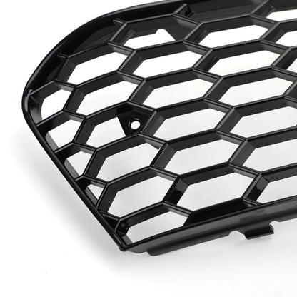2009-2012 Audi A4 B8 Honeycomb Mesh Fog Light Open Vent Grill — Pair