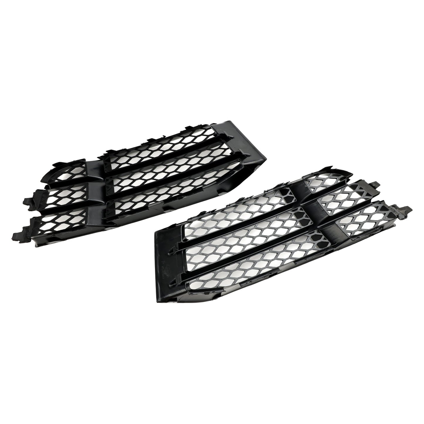 2010-2016 Audi RS5 Coupe Sportback Front Bumper Lower Fog Light Cover Grill — Pair (8T0807681F / 8T0807682F)