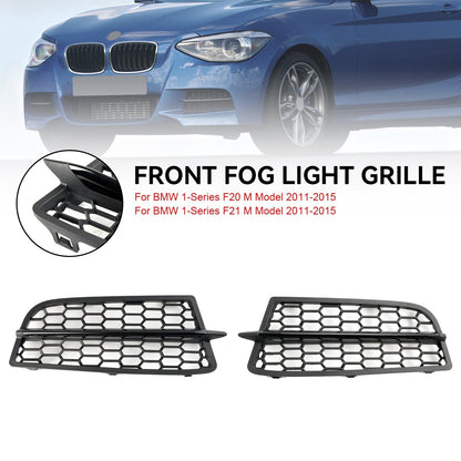 2011-2015 BMW 1 Series F20 F21 M Front Bumper Fog Light Cover Grille — Pair (51118053803 / 51118053804)