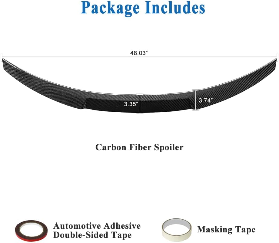 AeroBon CF Trunk Spoiler BMW 3 Series F30 / M3 F80 (2013-2018) MV - product detail view