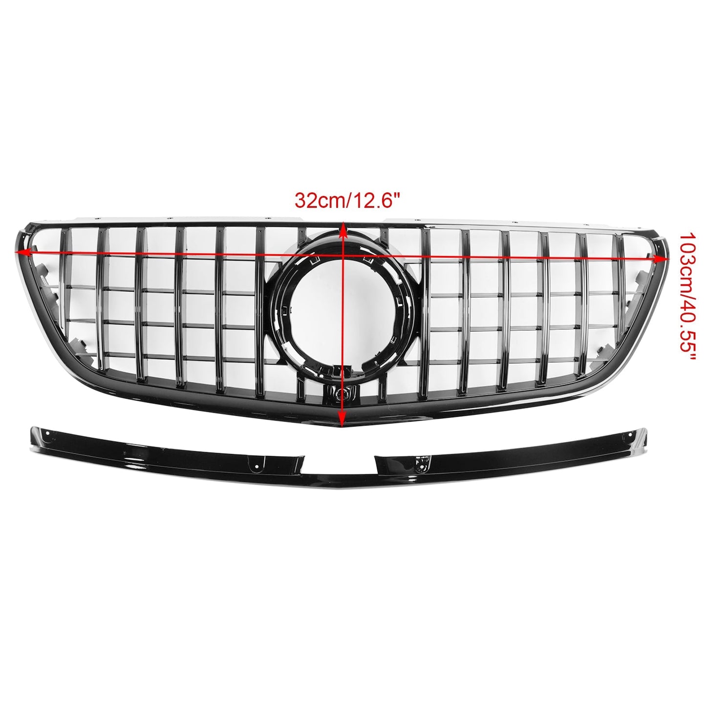 2020-2023 Mercedes-Benz Vito W447 Facelift Black Front Grille