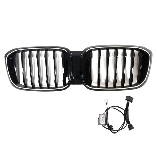 2018-2021 BMW X4 G02 X3 G01 G08 Gloss Black Front Kidney Mesh Grille (51138469959)