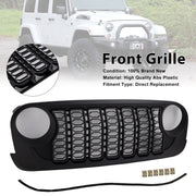 2007-2018 Jeep Wrangler JK JKU Unlimited Black Front Bumper Grille