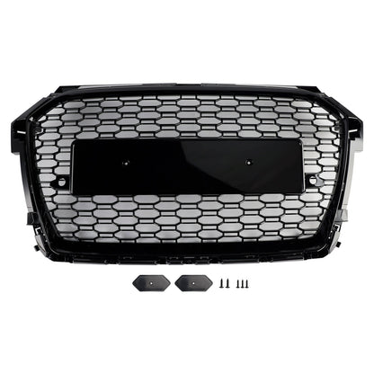 2016-2019 Audi A1 S1 8X Facelift RS Style Black Honeycomb Front Bumper Grille