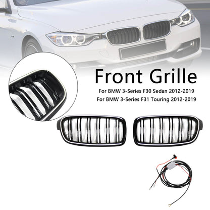 2012-2019 BMW 3 Series F30 F31 F35 Double Slat Front Kidney Grille (51137263481)