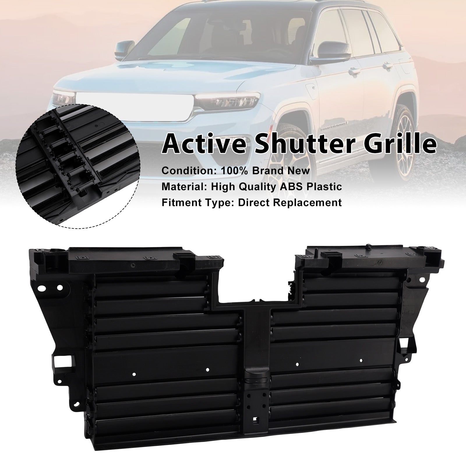 2021-2026 Jeep Grand Cherokee Active Shutter Grille (68508765AB)