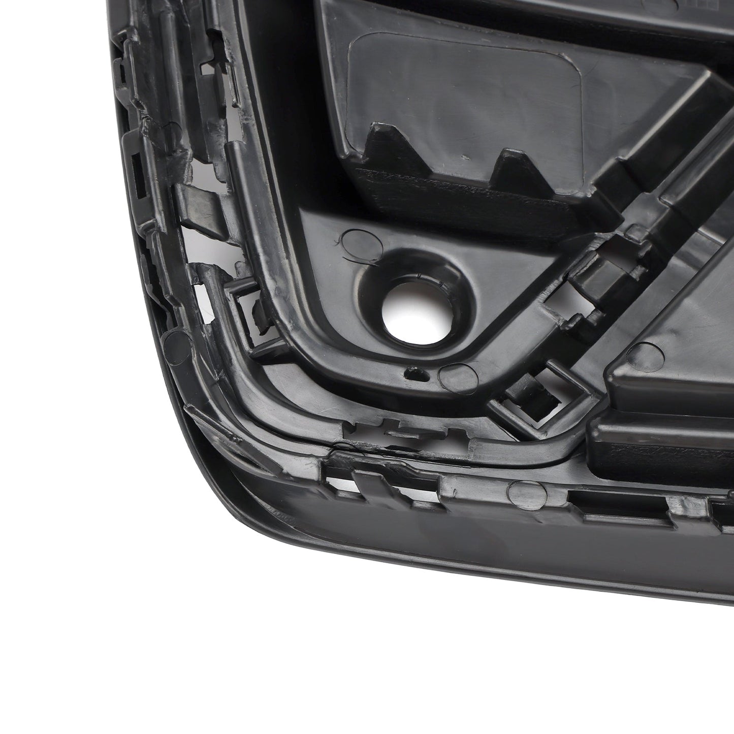 2019-2022 Audi Q3 S-Line Gloss Black Front Bumper Grille Cover — Pair