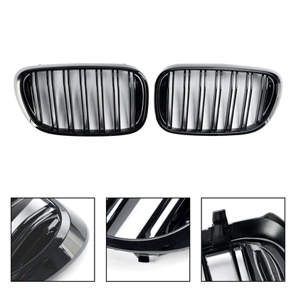 2015-2019 BMW 7 Series G11 Long-Wheelbase Pre-Facelift Black 2-Slat Front Kidney Grille