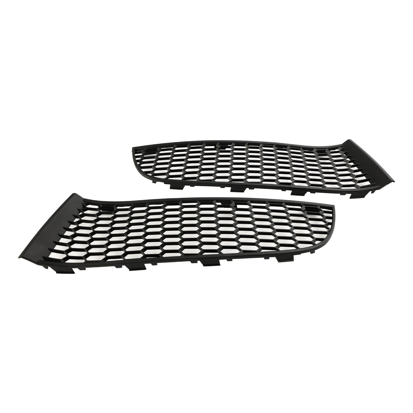 2009-2015 BMW 7 Series F01 F02 Front Bumper Lower Grille — Pair (51117903673 / 51117903674)