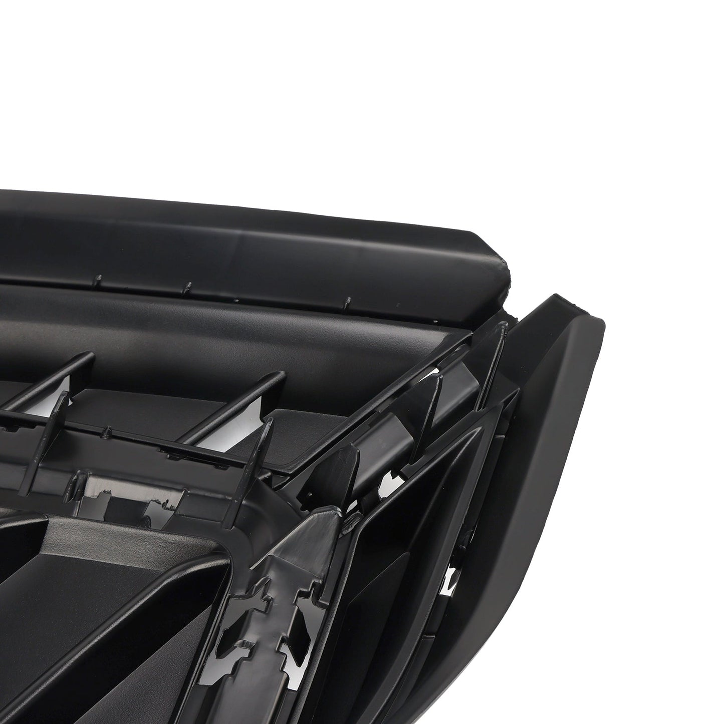 2019-2022 Audi Q3 S-Line Gloss Black Front Bumper Grille Cover — Pair