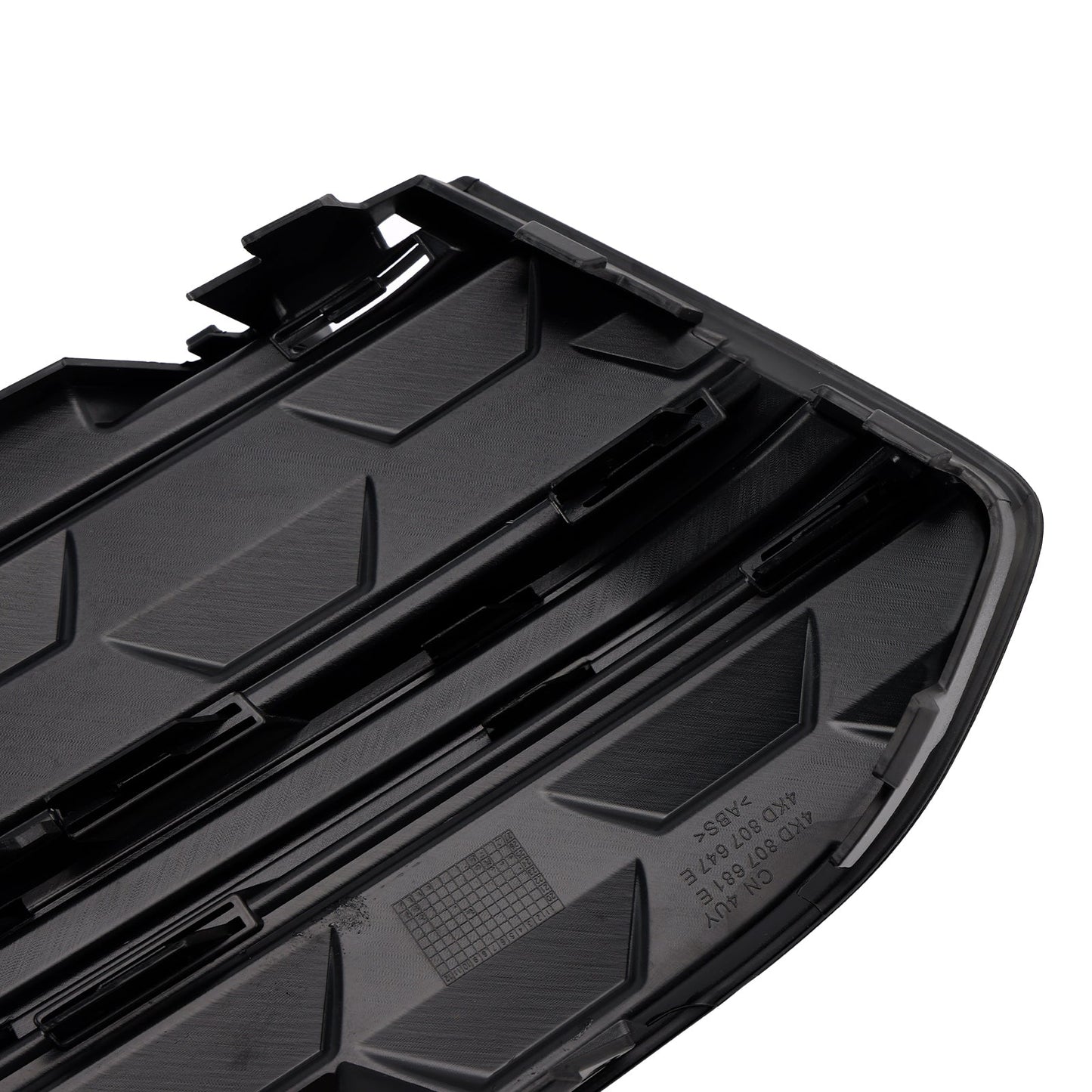 2023+ Audi A6L C8PA Black Front Bumper Fog Light Grille Trim — Pair