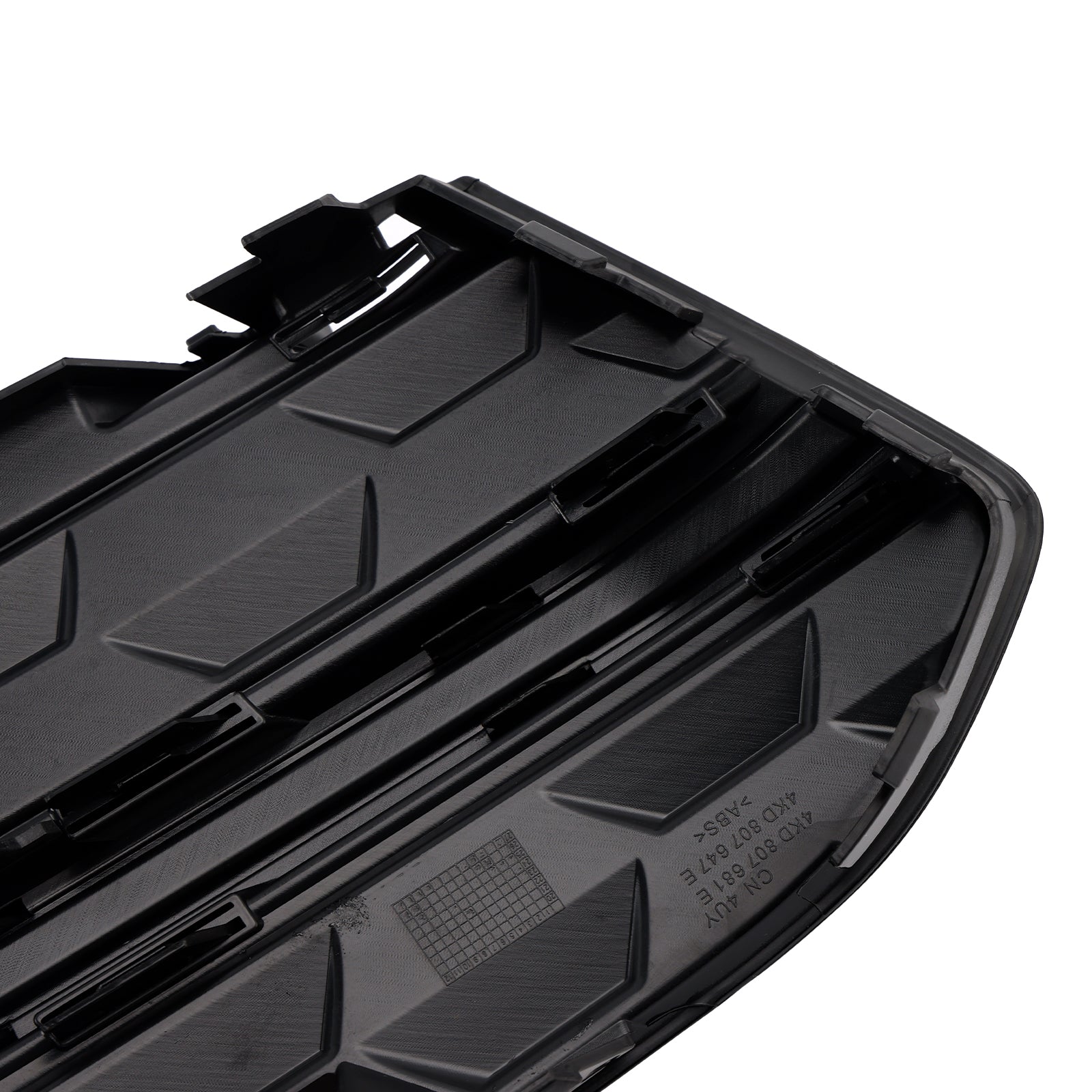2023+ Audi A6L C8PA Black Front Bumper Fog Light Grille Trim — Pair