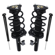 4Pcs Front & Rear Complete Shock Absorbers Strut Spring Assemblies for 2004-2010 Mazda