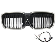 2022-2024 BMW iX3 G08 LCI Double Slat Gloss Black Front Kidney Grille