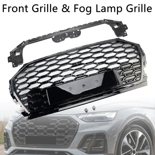2021-2025 Audi Q5 SQ5 RSQ5 Style Front Honeycomb Mesh Grille