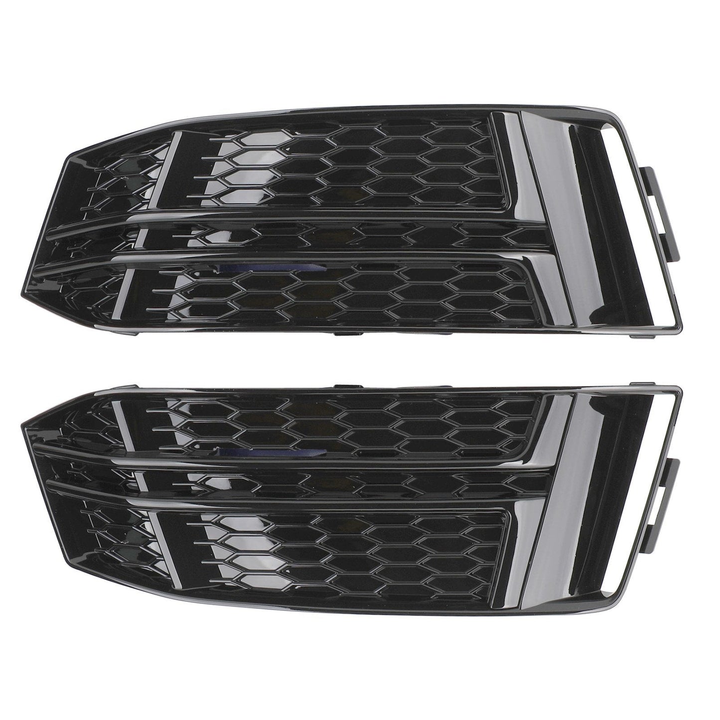 2016-2018 Audi A4 B9 S-Line Black Front Fog Light Cover Bumper Grill