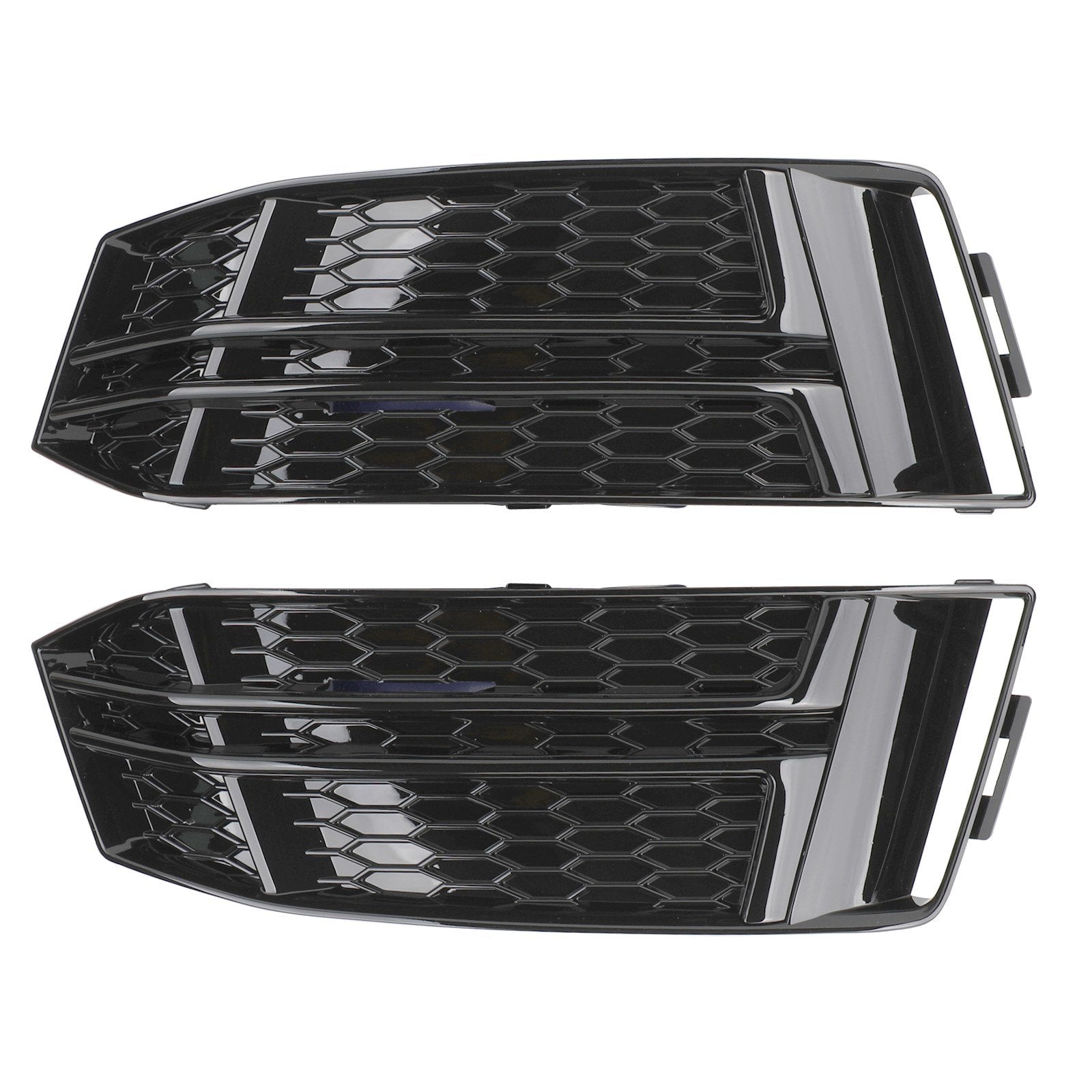 2016-2018 Audi A4 B9 S-Line Black Front Fog Light Cover Bumper Grill