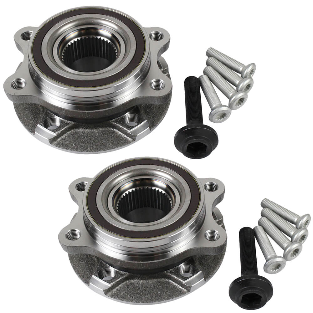 2Pcs Wheel Hub Bearing Assembly for Audi 09-15 A4 A5 A6, Q5, S4 S5 S6 S7 S8, RS5 RS7