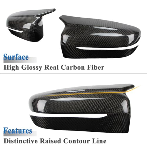 AeroBon CF Mirror Cap Overlays BMW 4 Series G22/G23/G26 (2021-2025) - close-up detail