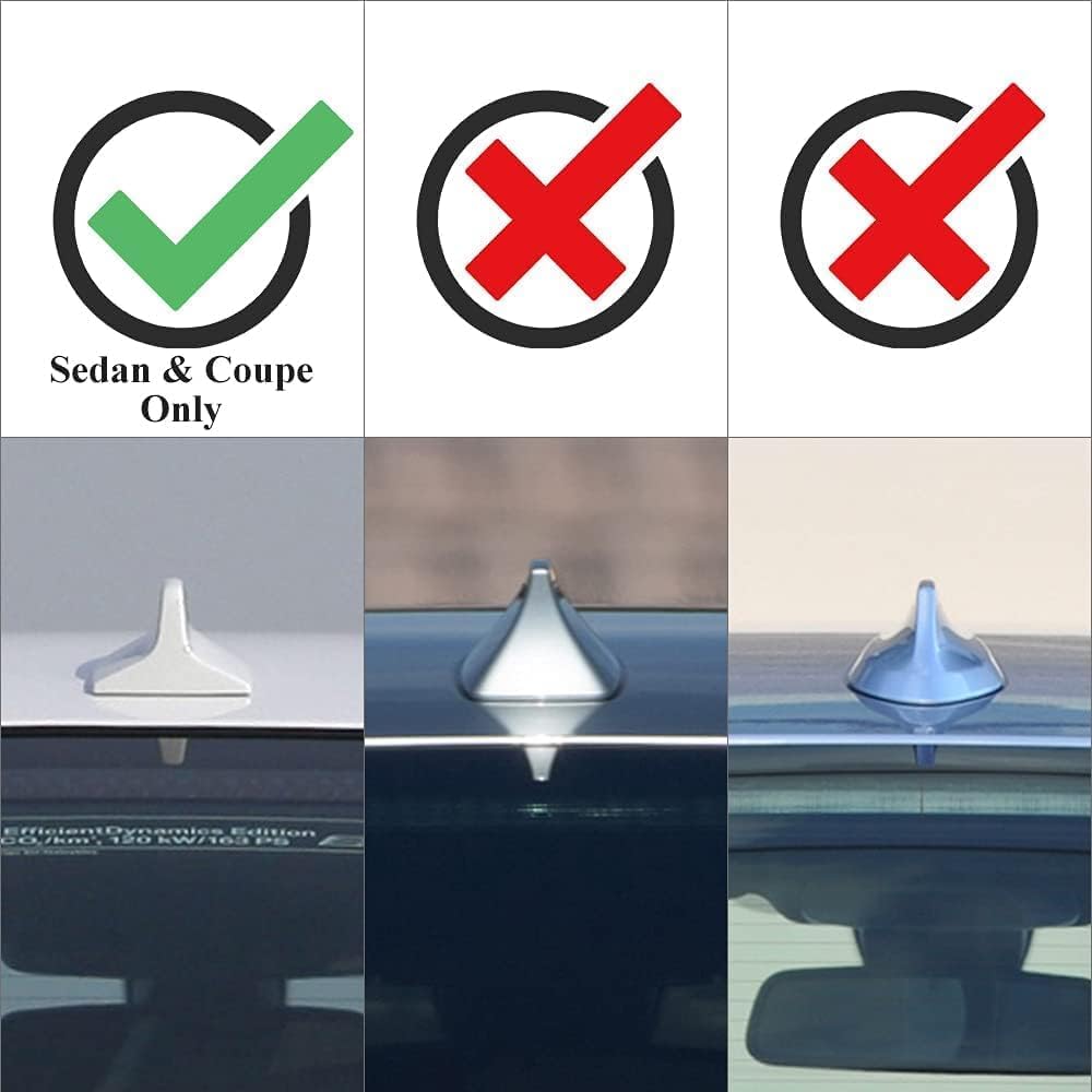 AeroBon CF Antenna Cover BMW 1 Series E82 / 3 Series E90/E92 (2007-2013) - installed on vehicle