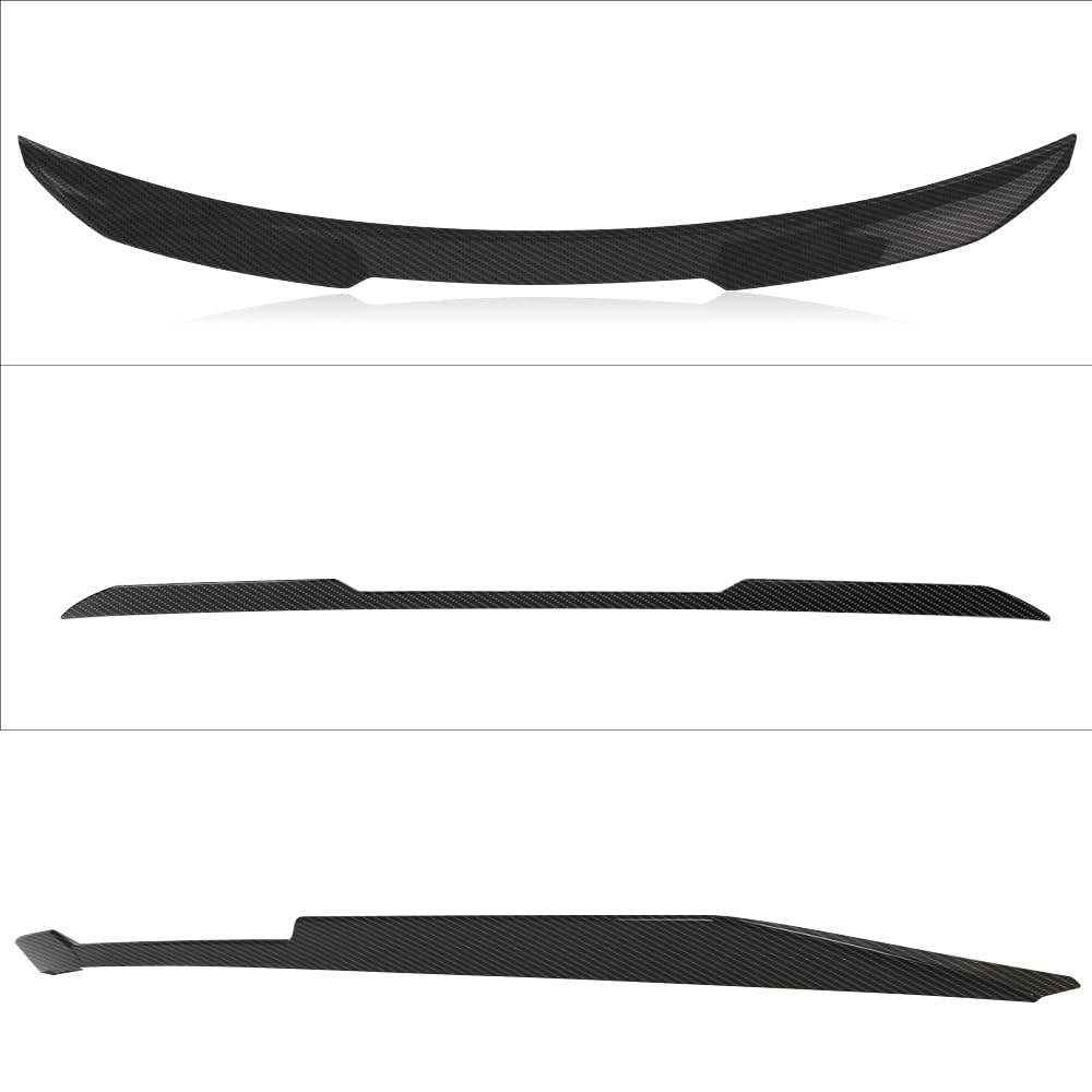 AeroBon Real Carbon Fiber Trunk Spoiler Compatible with 2021-2026 BMW 4 Series G23 Convertible M4 G83 Convertible Spoiler (OE Style)