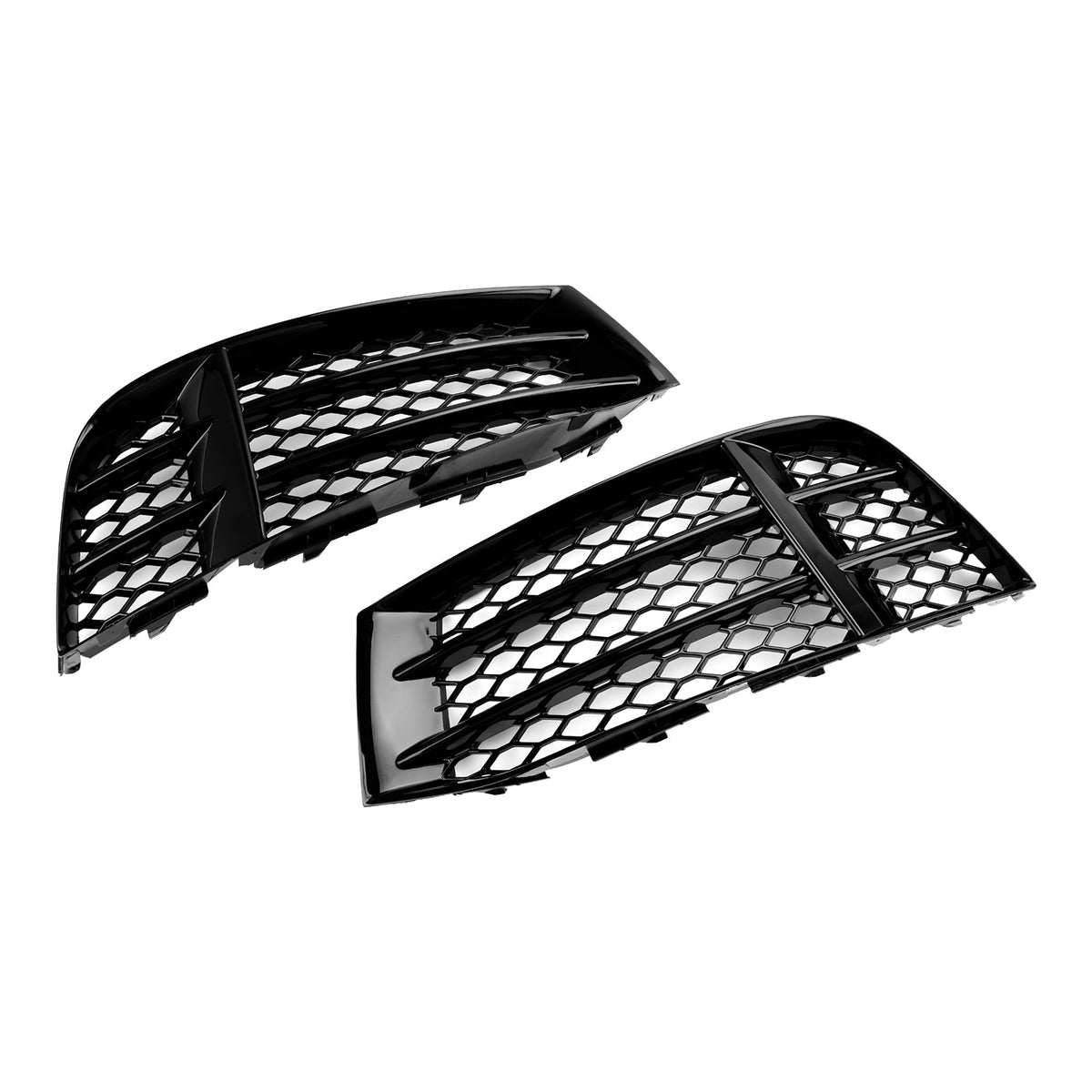 2010-2016 Audi RS5 Coupe Sportback Front Bumper Lower Fog Light Cover Grill — Pair (8T0807681F / 8T0807682F)