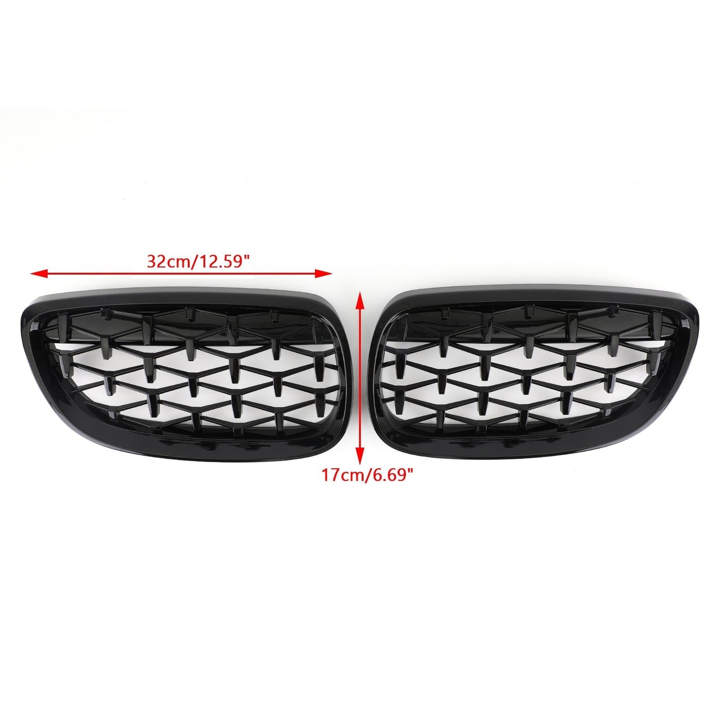 2007-2010 BMW E93 Convertible Pre-Facelift Meteor Black Front Kidney Grille (51137157277)