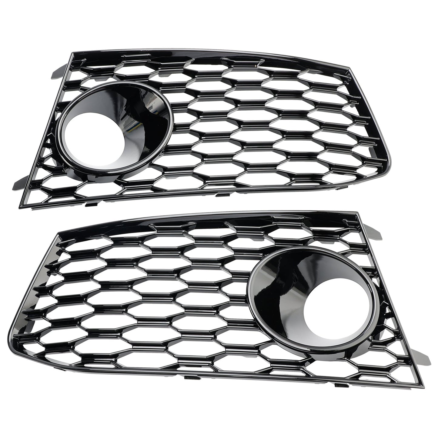 2014-2018 Audi RS7 Front Bumper Fog Light Lamp Frame Grille Cover — Pair