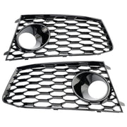 2014-2018 Audi RS7 Front Bumper Fog Light Lamp Frame Grille Cover — Pair