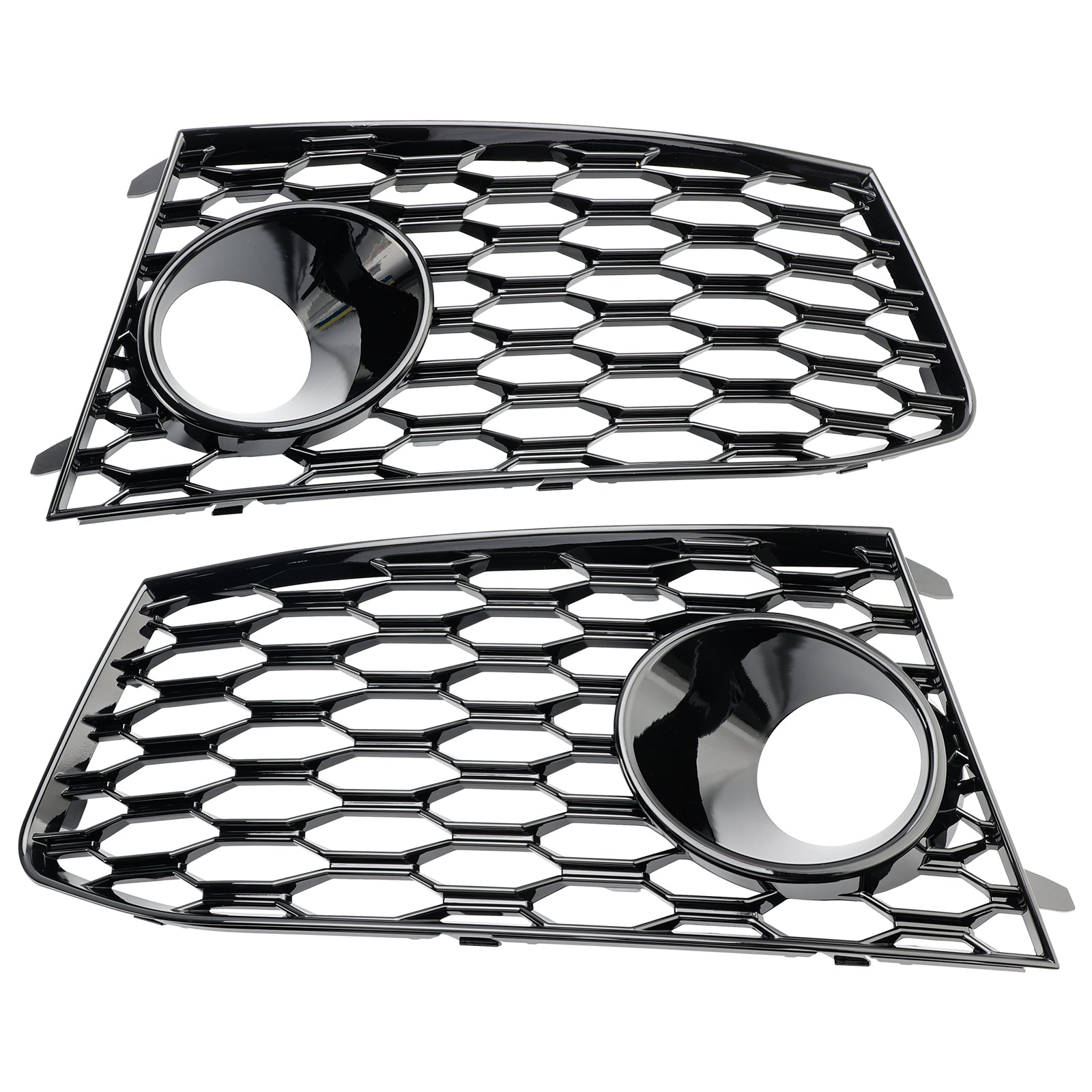 2014-2018 Audi RS7 Front Bumper Fog Light Lamp Frame Grille Cover — Pair