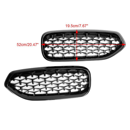2019-2024 BMW Z4 G29 Diamond Style Gloss Black Front Kidney Grille (51138091295)
