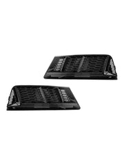 2016-2018 Audi A4 B9 Standard RS4 Style Front Fog Light Grill Lower Bumper Grille Chrome — Pair (8WD807681 / 8WD807682)