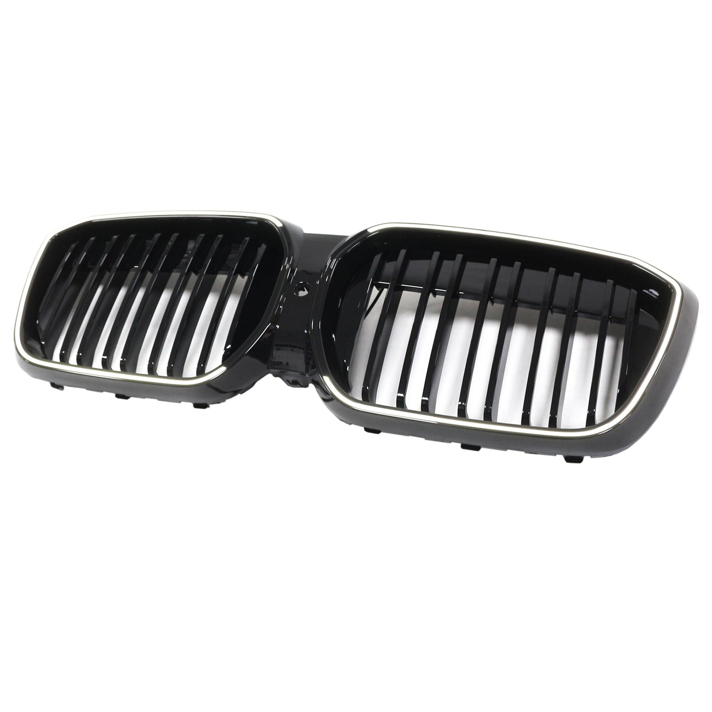 2022-2024 BMW iX3 G08 LCI Double Slat Gloss Black Front Kidney Grille