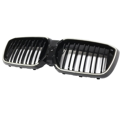 2022-2024 BMW iX3 G08 LCI Double Slat Gloss Black Front Kidney Grille