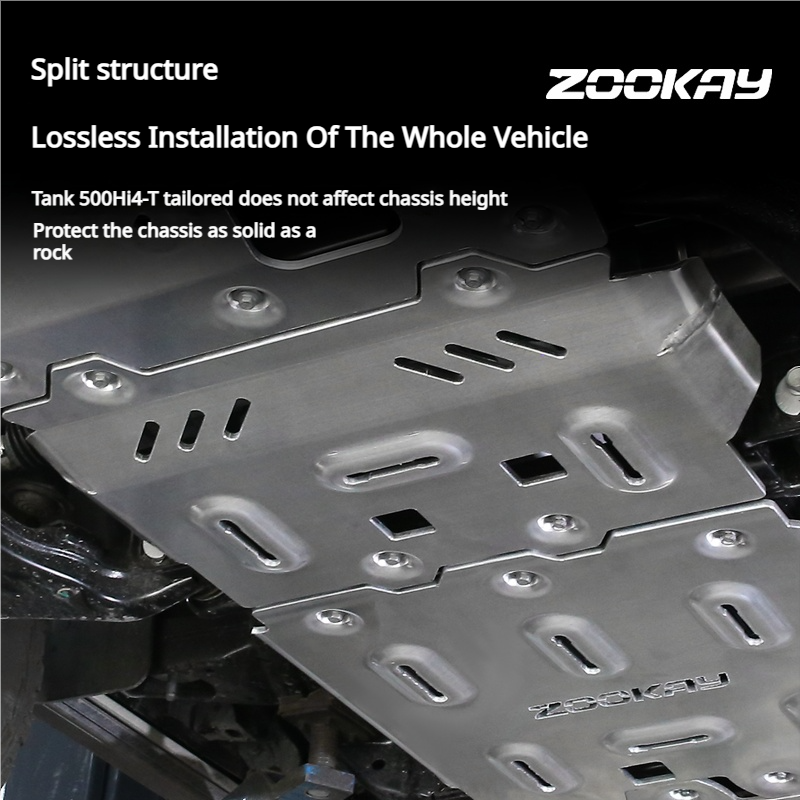 2020–2024 Great Wall Tank 500 Hybrid Aluminum-Magnesium Alloy Armored Underbody Skid Plate (8mm)
