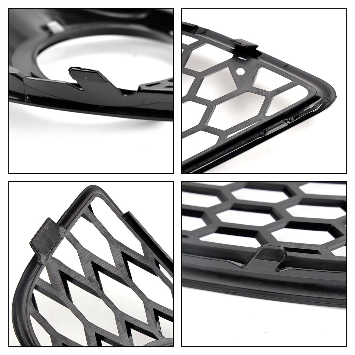 2009-2013 Audi A3 8P Standard Version Honeycomb Front Bumper Fog Light Grill Cover
