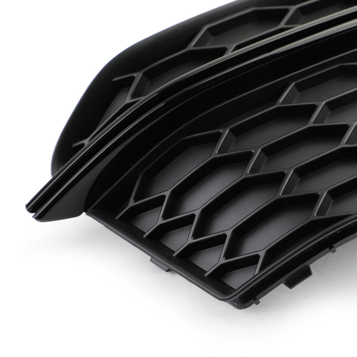 2013-2016 Audi A5 S-Line Black Front Fog Lamp Trim Grill — Pair (8T0807681K)