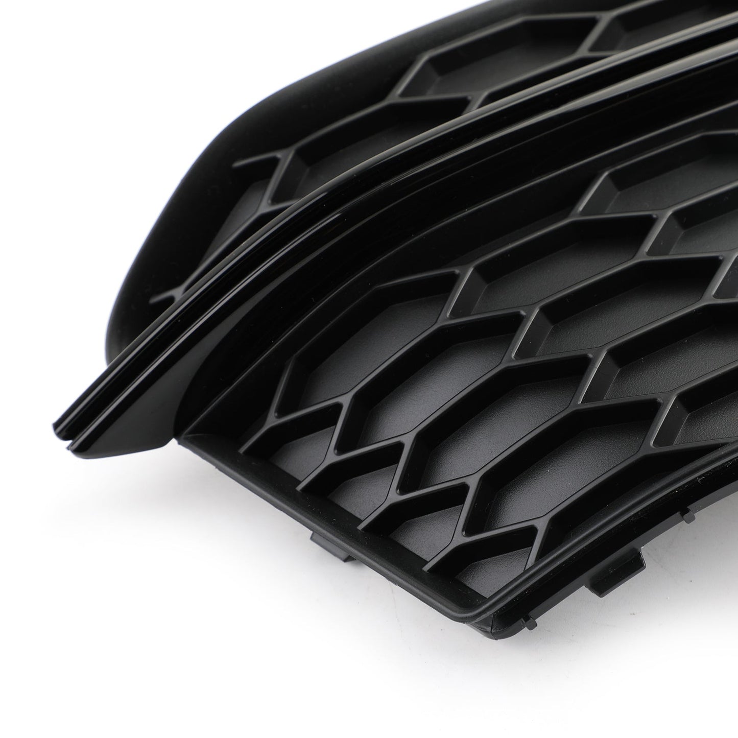 2013-2016 Audi A5 S-Line S5 Black Front Fog Lamp Trim Grill — Pair