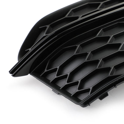 2013-2016 Audi A5 S-Line S5 Black Front Fog Lamp Trim Grill — Pair