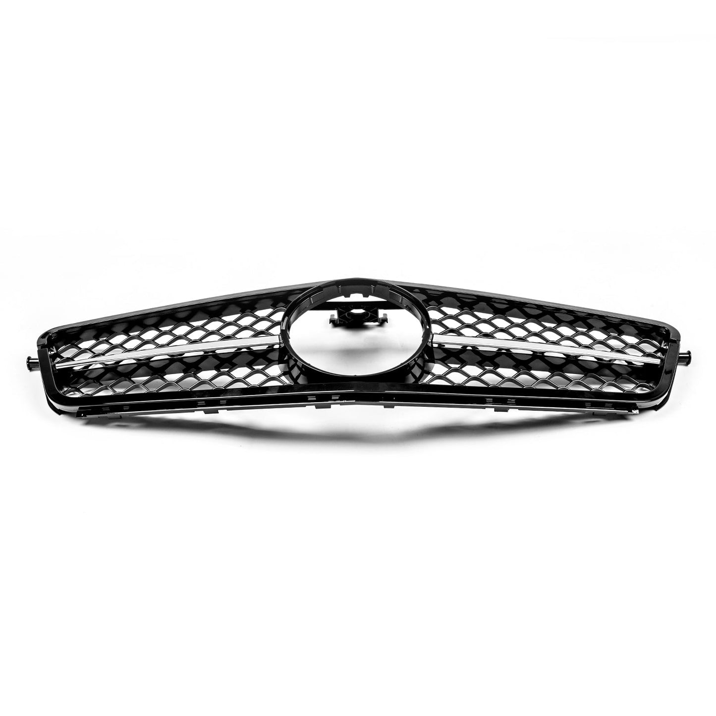 2008-2014 Mercedes-Benz C-Class W204 C300 C350 Gloss Black Chrome Front Grille