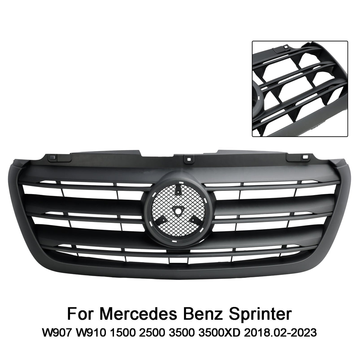 2019-2022 Mercedes-Benz Sprinter 1500 2500 3500 W907 Front Bumper Grille