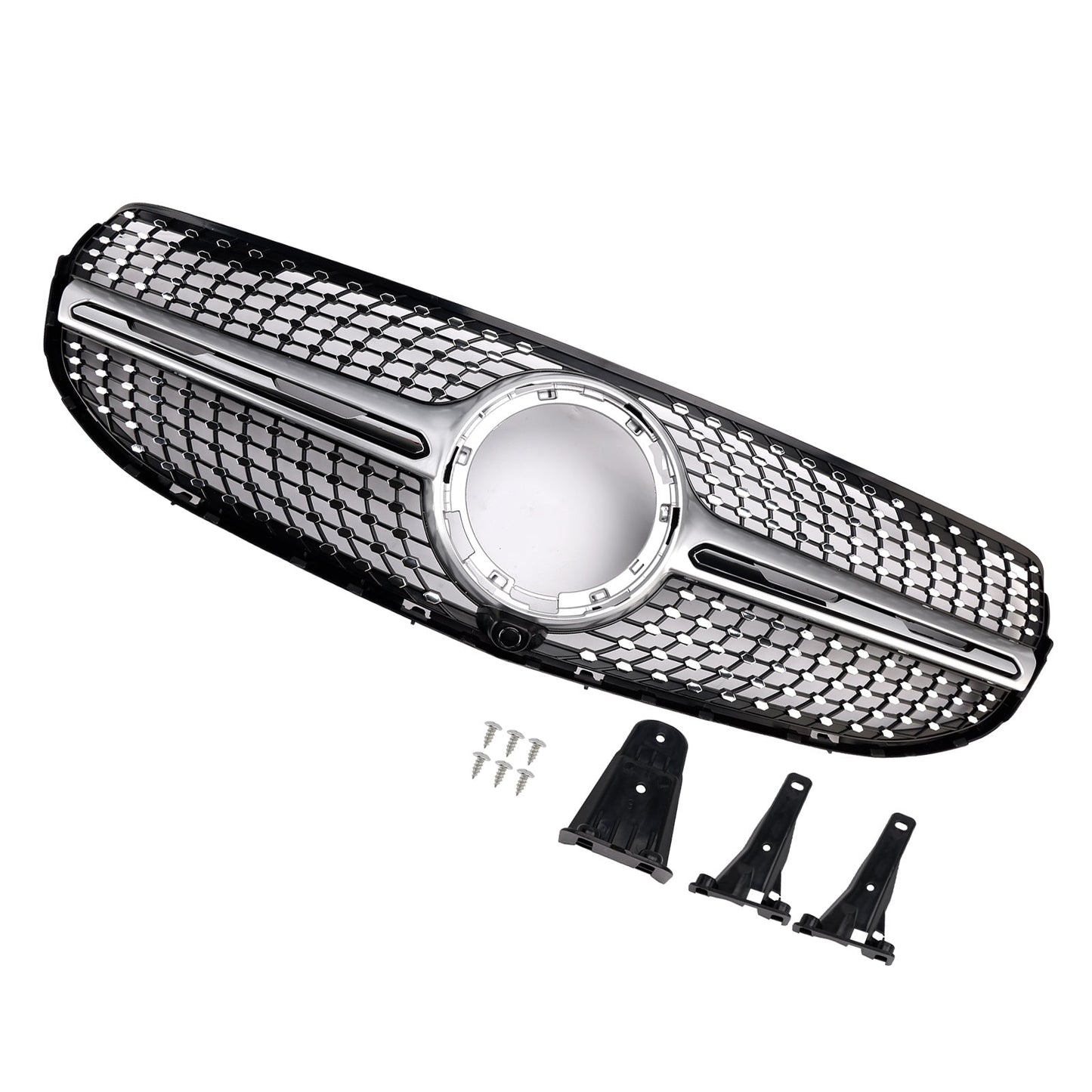 2020-2022 Mercedes-Benz GLC-Class X253 GLC250 GLC300 Diamond Front Bumper Grille