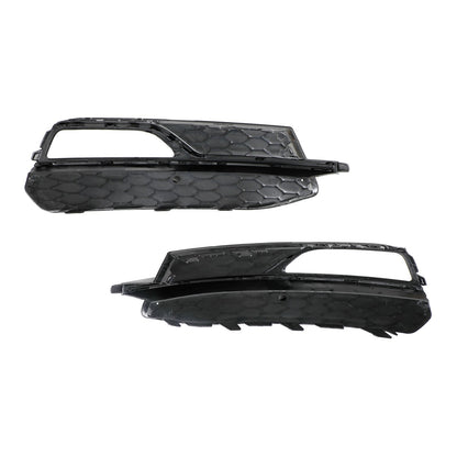 2013-2016 Audi A3 S-Line Lower Bumper Fog Light Cover Grill — Pair (8V3807681G / 8V3807682G)