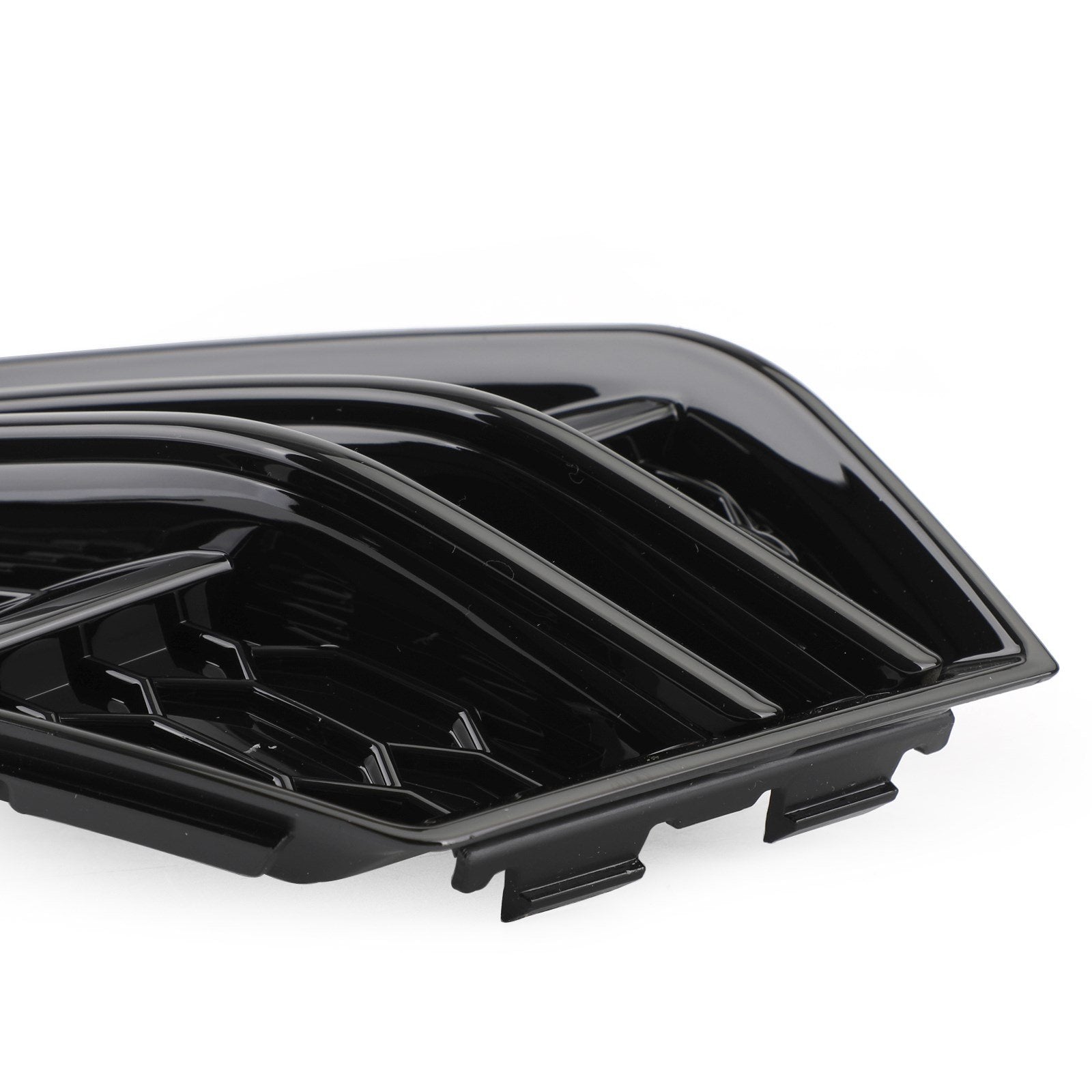 2016-2018 Audi A4 B9 S-Line Black Front Fog Light Cover Bumper Grill