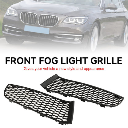 2009-2015 BMW 7 Series F01 F02 Front Bumper Lower Grille — Pair (51117903673 / 51117903674)