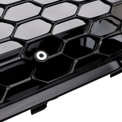ST Style Gloss Black Mesh Front Bumper Grill Fit Ford Focus MK4 2018-2021