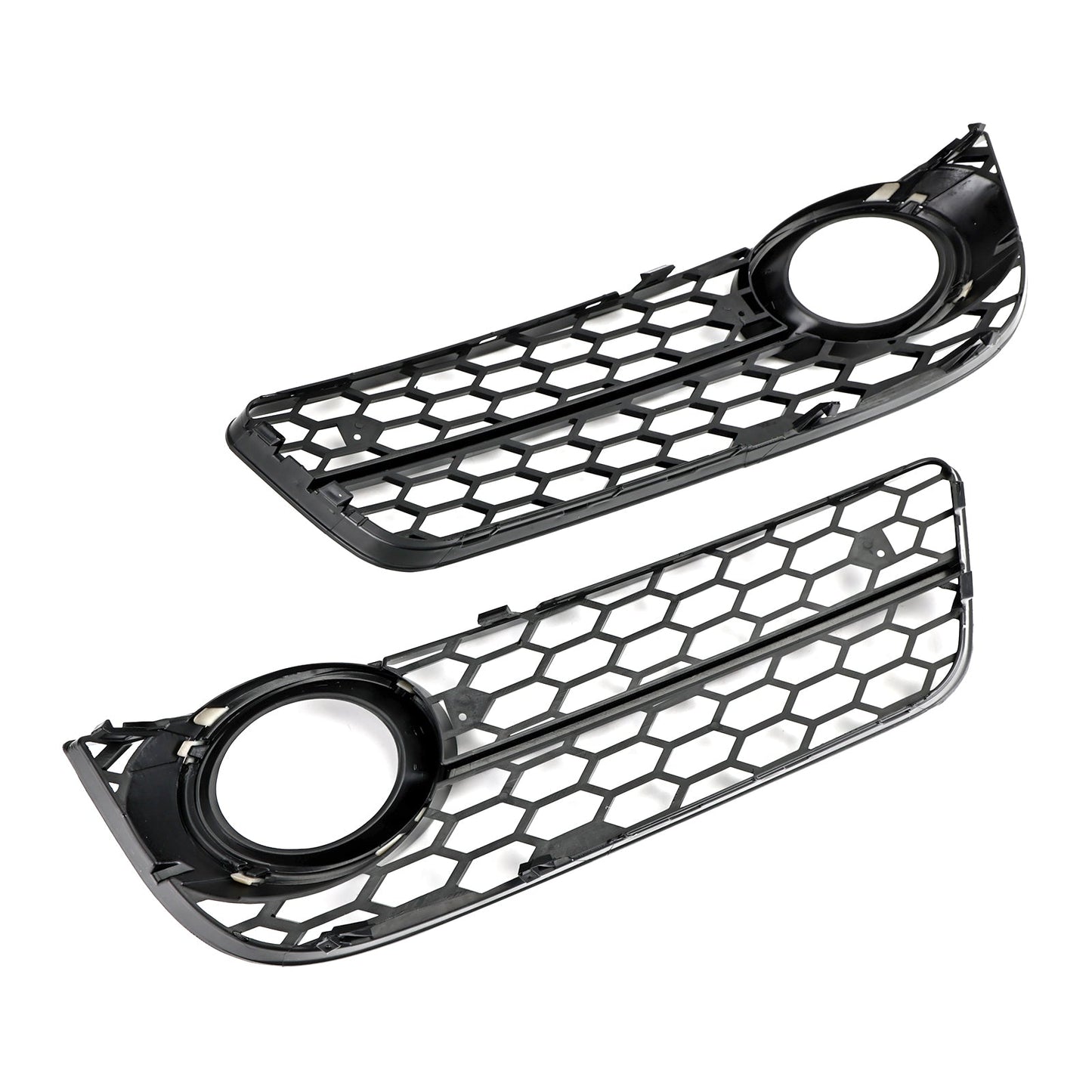 2007-2011 Audi A5 Standard Style Honeycomb Front Fog Lamp Cover Grill — Pair (1522024)